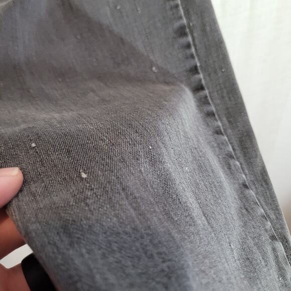 Lucky Brand 221 Original Straight Jeans Mens 40x32 Gray Distressed Denim Stretch - Picture 4 of 11